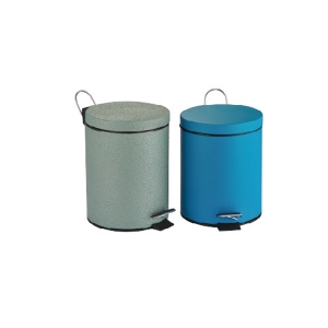 Step bin with paint